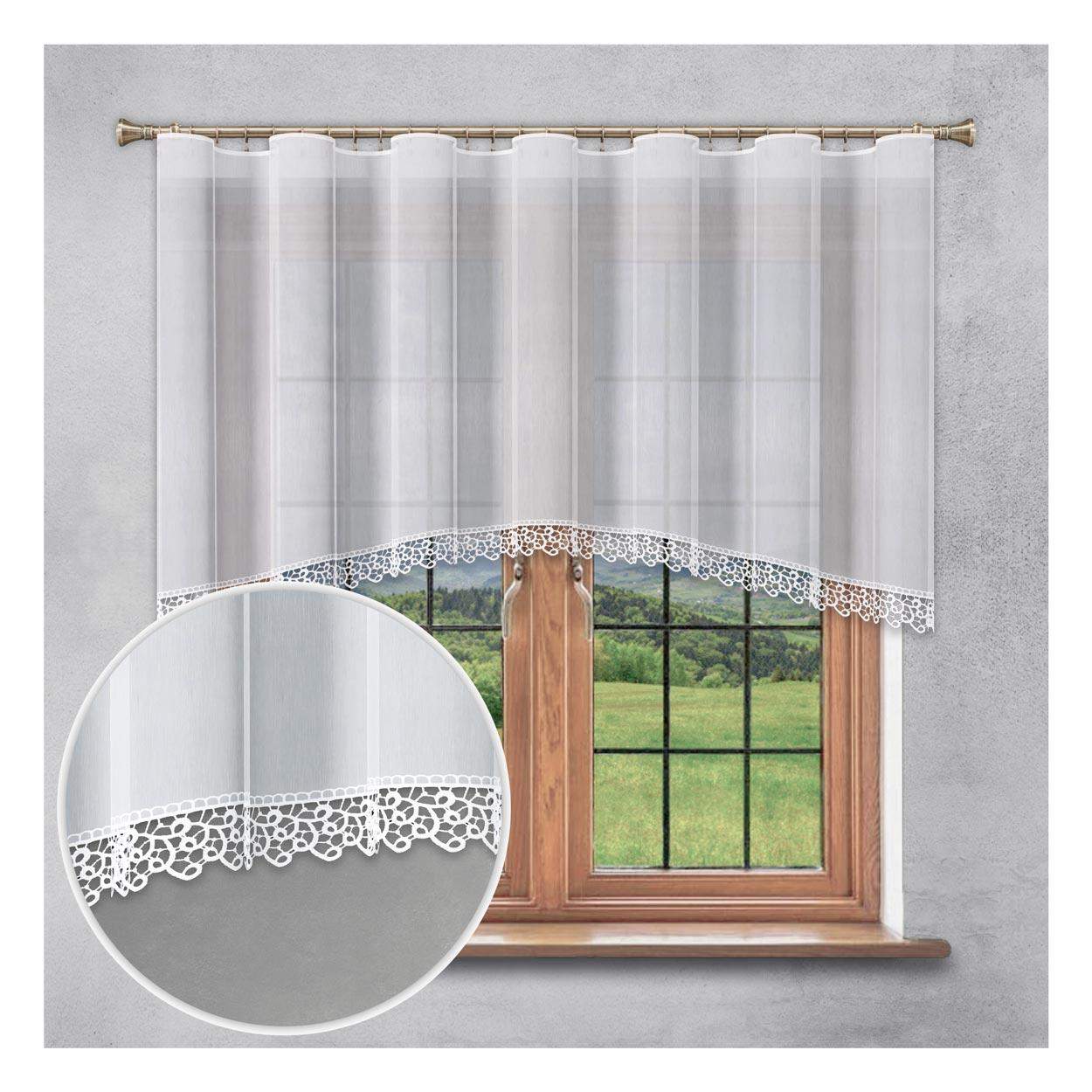 Firana gotowa z gipiurą (5 cm) – Łuk 120x300 cm G36