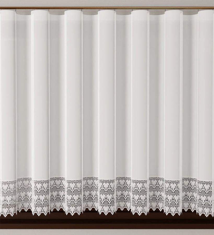 Firana Woalowa z Gipiurą 15 cm – 160x300 cm G44