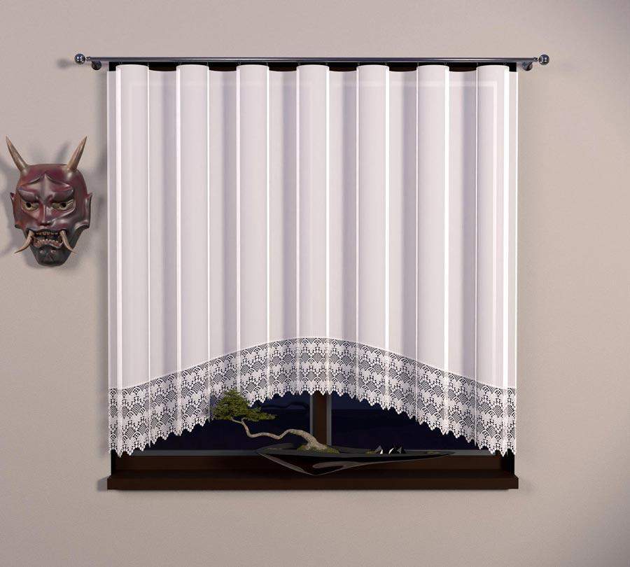 Firana woalowa z gipiurą (20 cm) – Łuk 160x300 cm G44