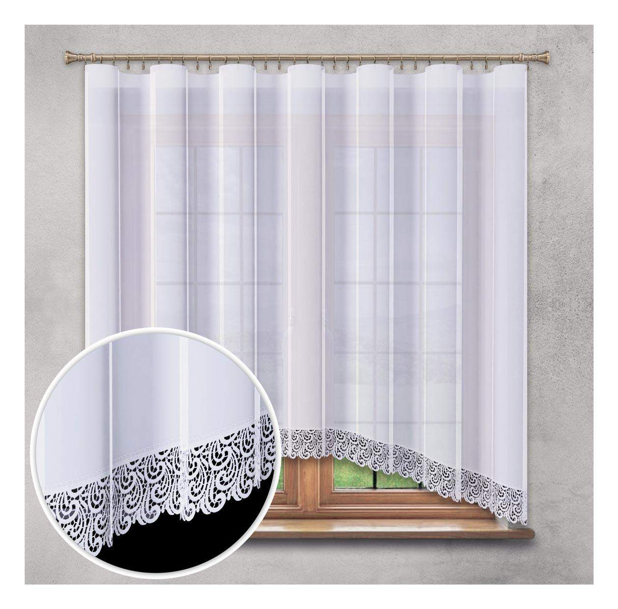Firana woalowa z gipiurą (10 cm) – Łuk 160x300 cm G46